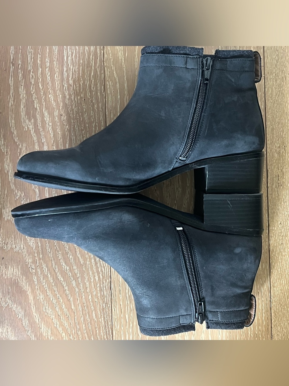 Women's Black Suede Ankle Boot - Classic Chelsea Style - Picture 4 of 7